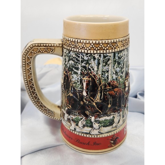 Handcrafted Anheuser Busch Mug, Made in Brazil, "C" Series. Limited Edition. - Picture 3 of 5